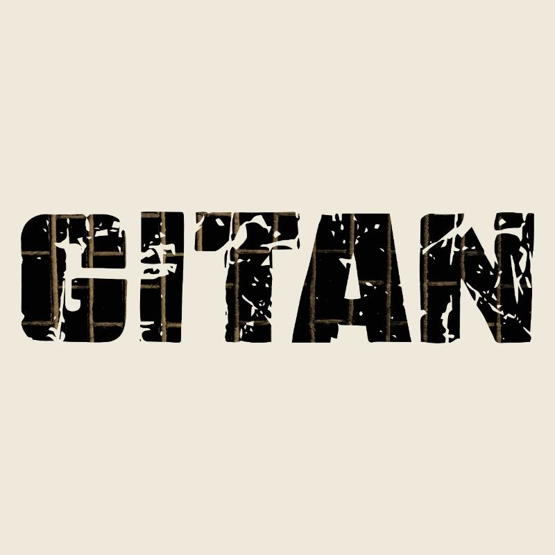 Gitan Grunge motif brique brun