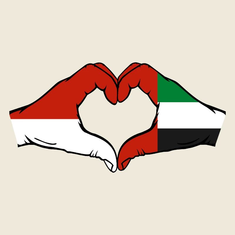 Monaco Drapeau des Émirats Arabes Unis