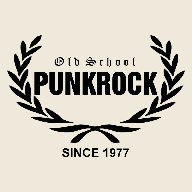 Old School Punkrock Since 1977 (schwarzer Druck)