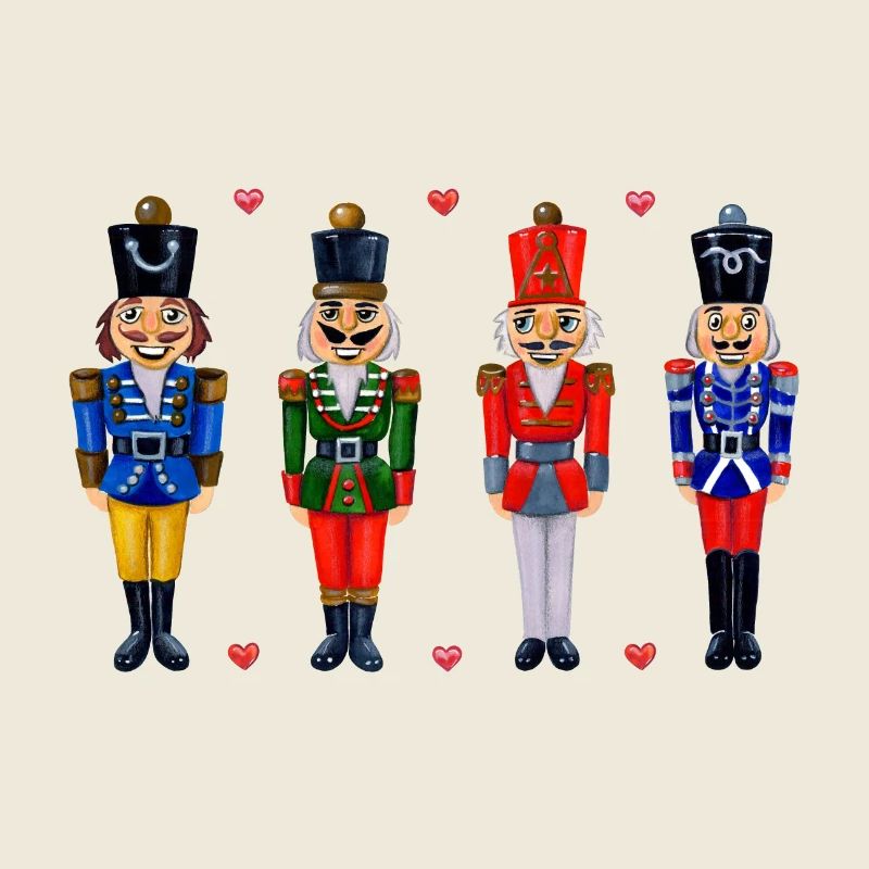 FOUR FUNNY NUTCRACKERS