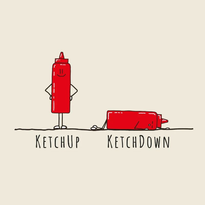 Ketchup - Ketchdown, pun