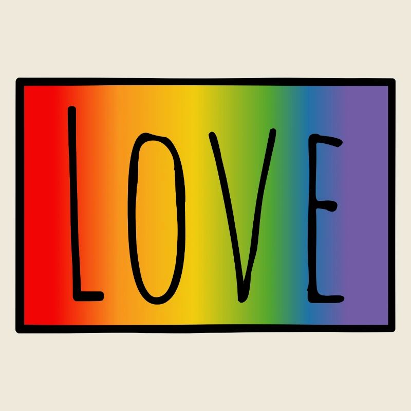 CSD Tshirt Regenbogen Love