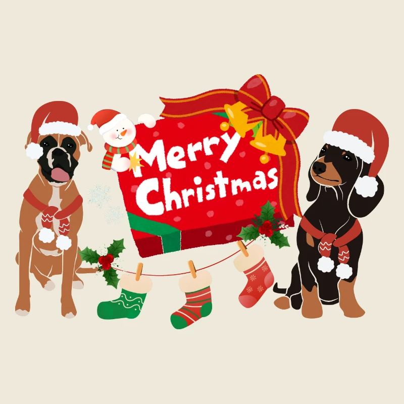 Merry Christmas Dogs