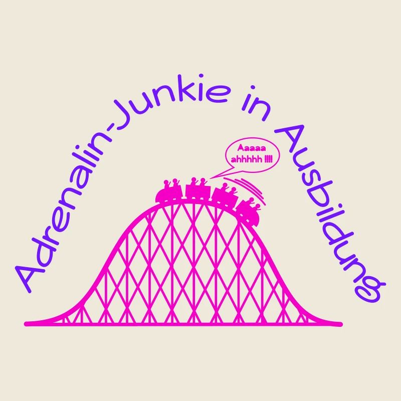 Achterbahn Adrenalin-Junkie in Ausbildung