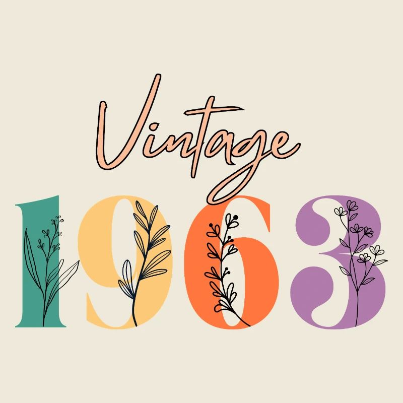 Vintage 1963 florale