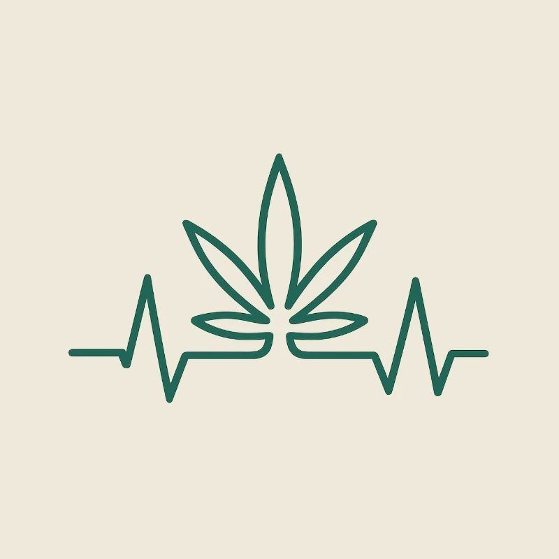 Herzschlag Hanfblatt
