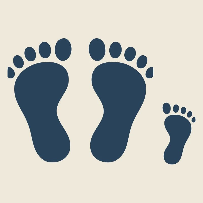 Family Footprints | Common Paths Vector