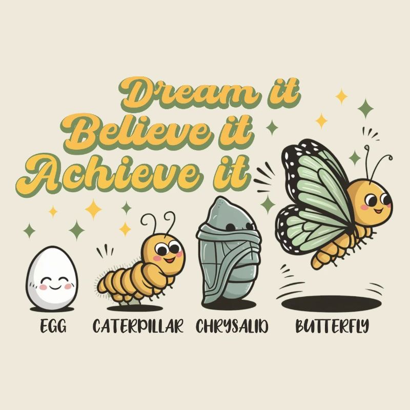 Chenille Papillon Ecole Evolution Cadeau