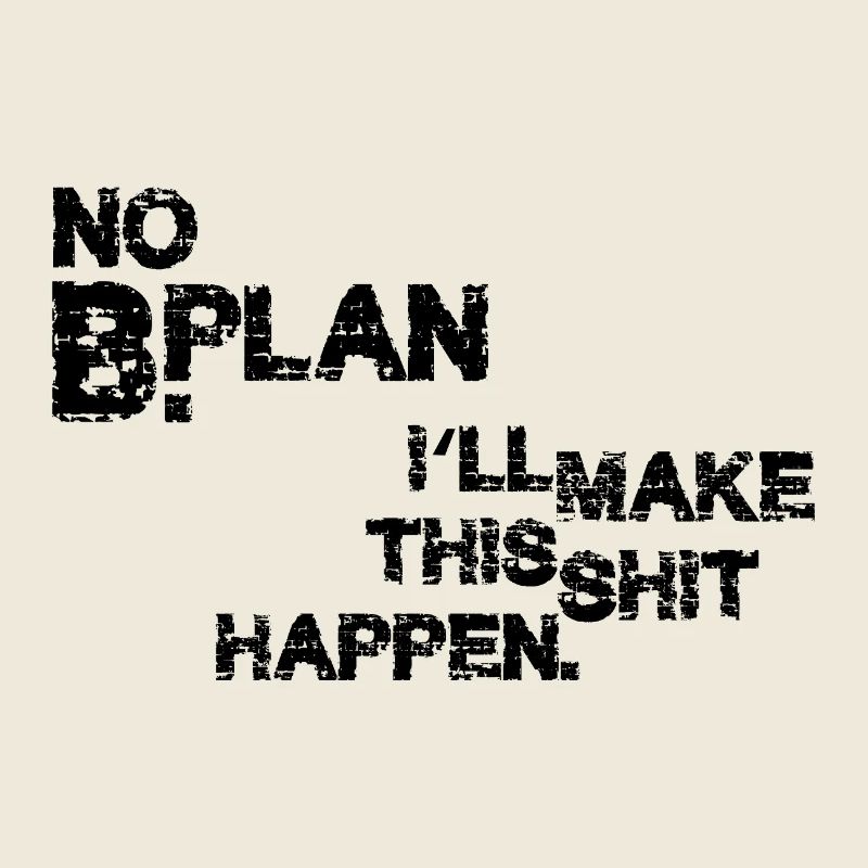 Pas de plan B – Déclaration de faute de frappe grunge