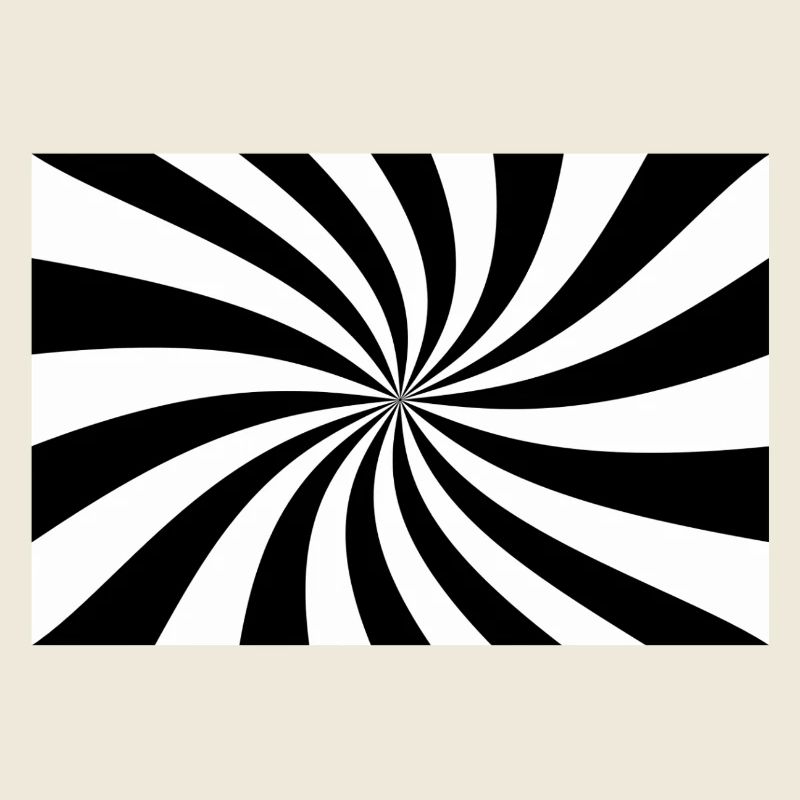 Hypnotic Black and White Spiral