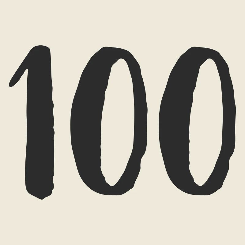 100 Handgezeichnet