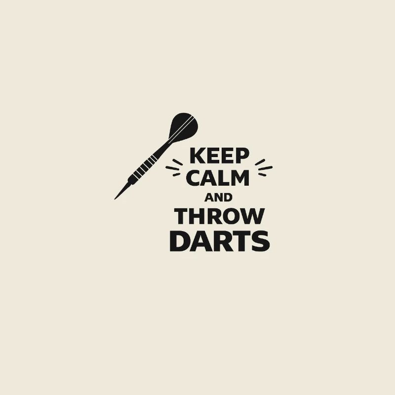 Darts Ruhe Typografie