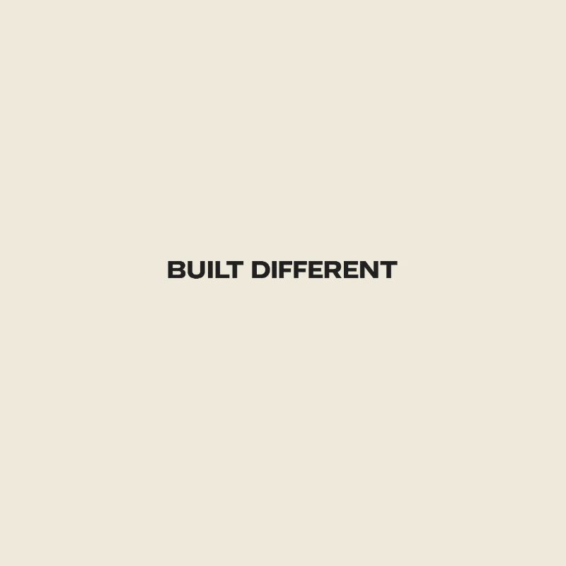 Built Different Typography