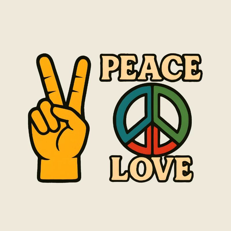 Icône Paix et Amour Tee Peace