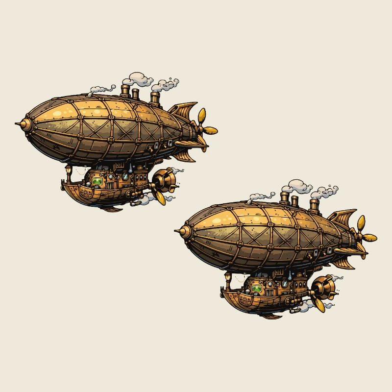 Steampunk Luftschiffe Zeppelin