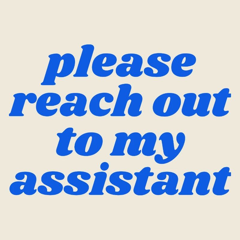 Merci de contacter mon assistant