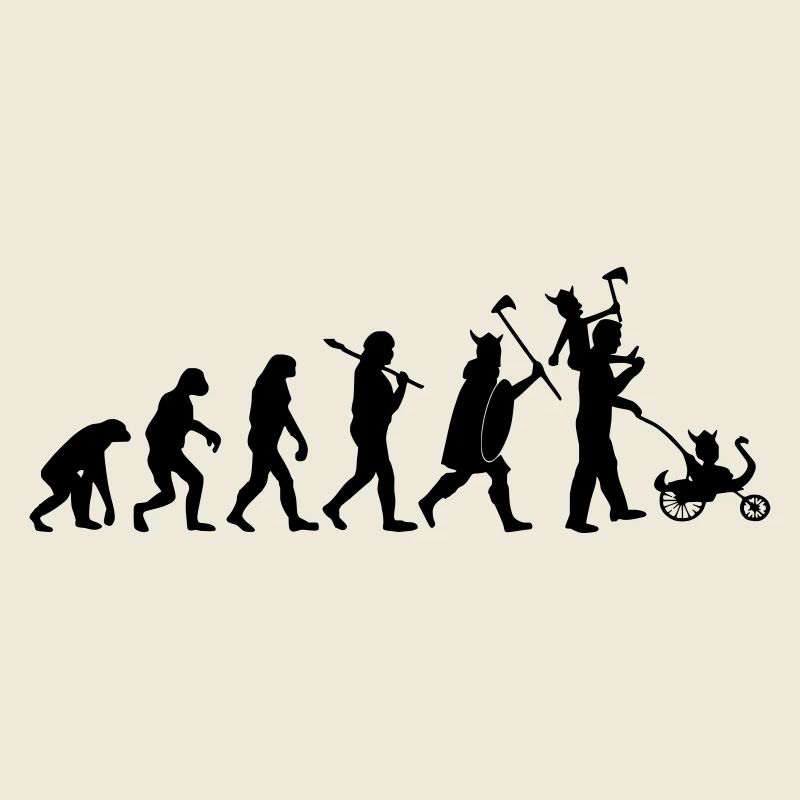 evolution daddy viking