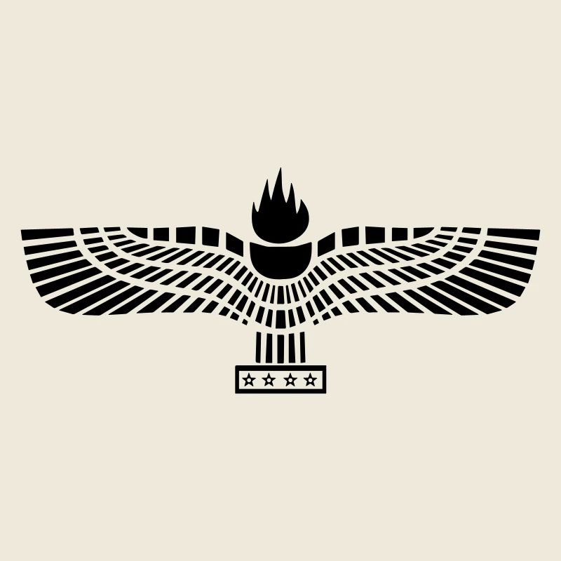 Aramäische Flagge Schwarz