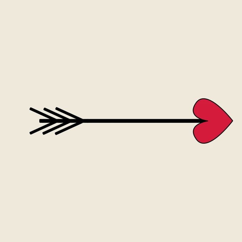 Flèche Coeur Flèche Saint-Valentin amour idée cadeau jour