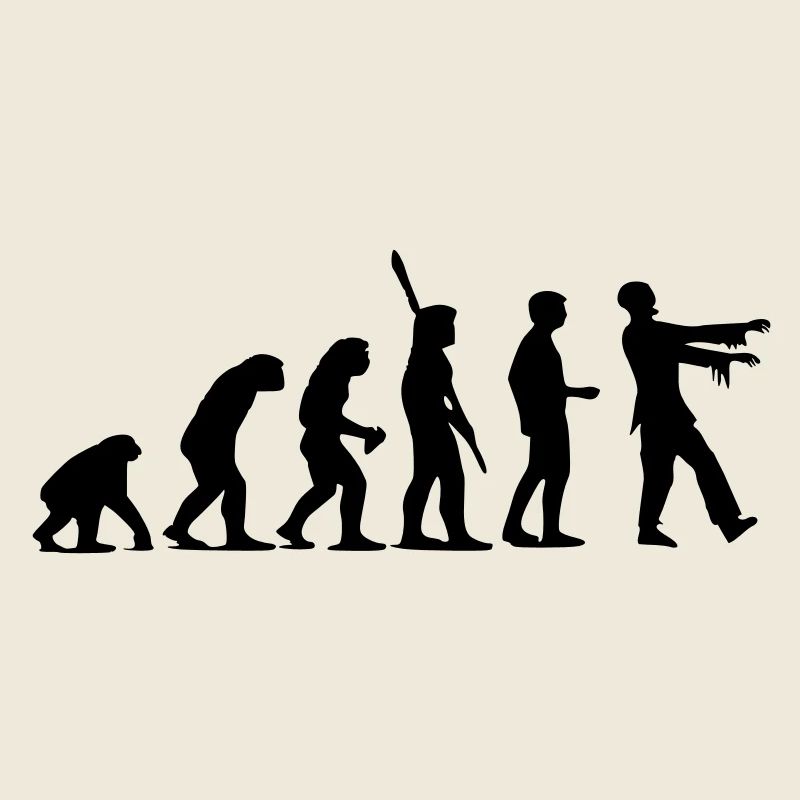 Zombie Evolution (monochrome)