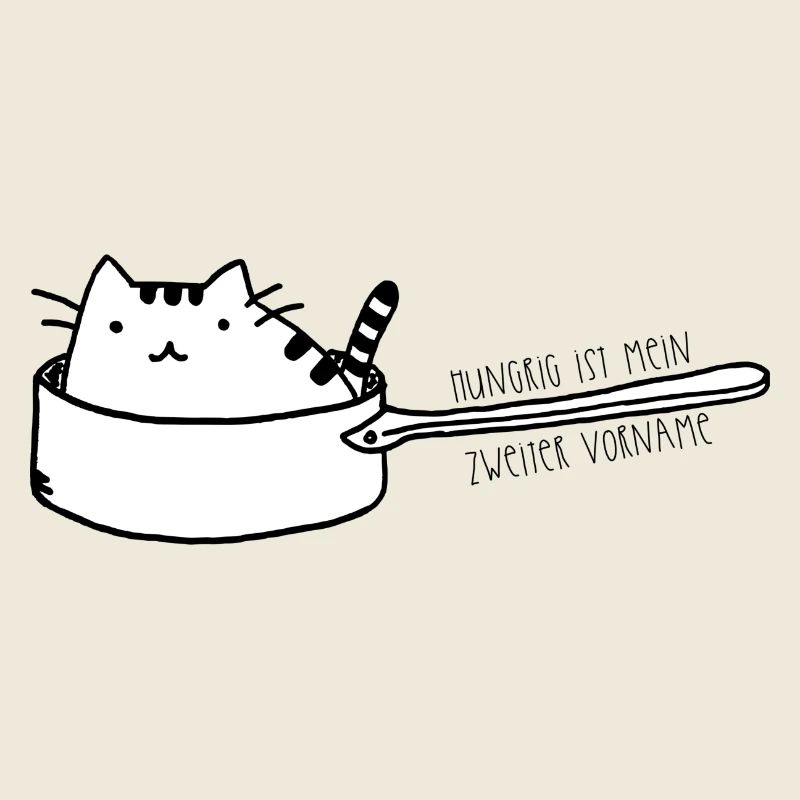 Chat dans le pan - faim