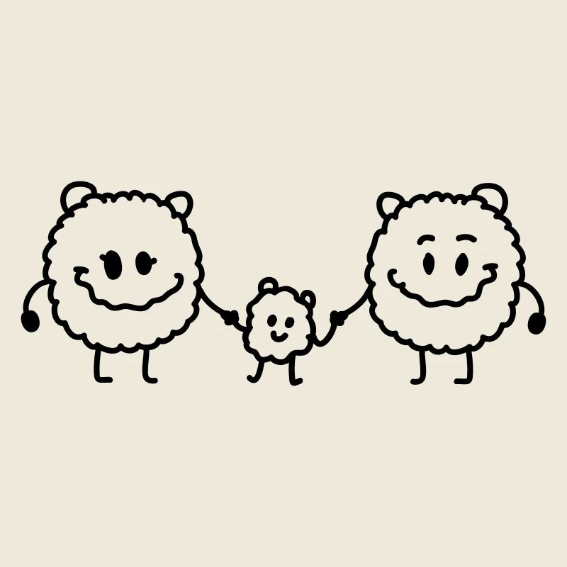 Mama Papa Kind - Monsterchen - Line