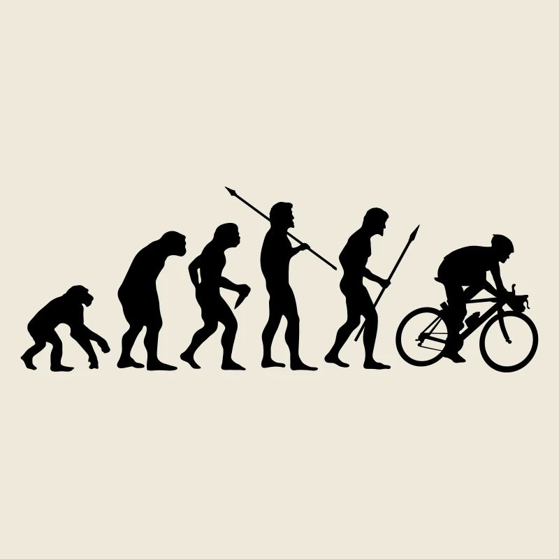l'évolution de cycliste