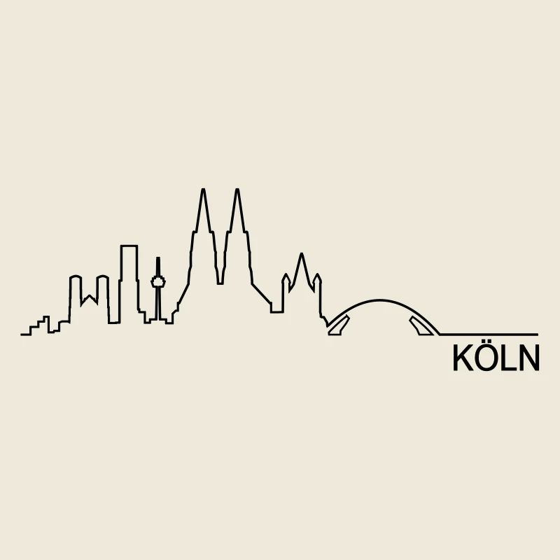 Skyline Köln Linie