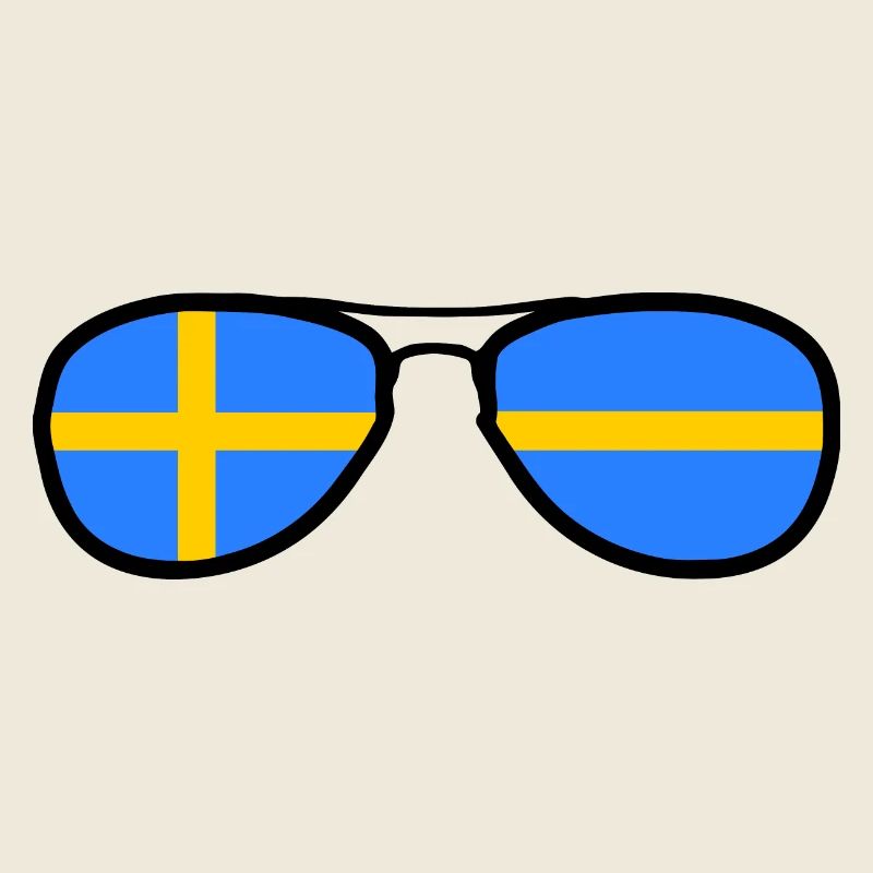 Lunettes - Drapeau Suède