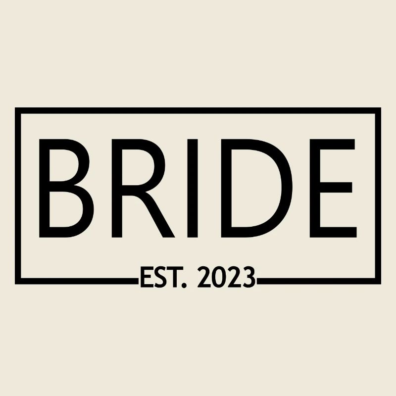 Braut Est. 2023 Verlobung Brautdusche Hochzeit
