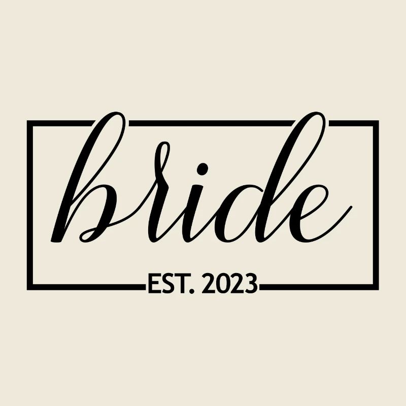 Braut Est. 2023 Verlobung Brautdusche Hochzeit