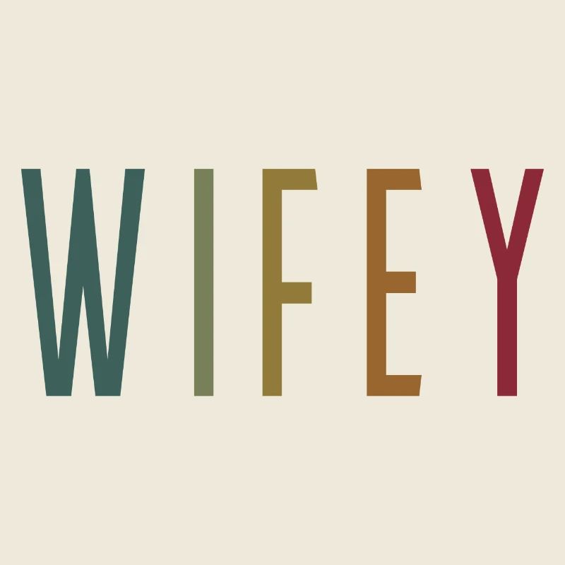 Retro Wifey Matching Paar Hochzeitsfeier Ehe