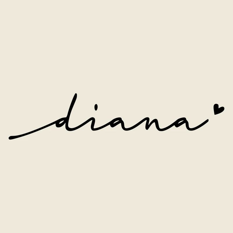 Diana Cursive Name