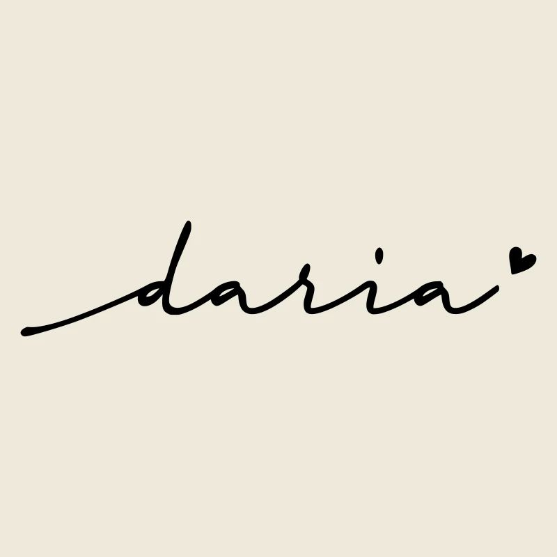 Daria Cursive Name