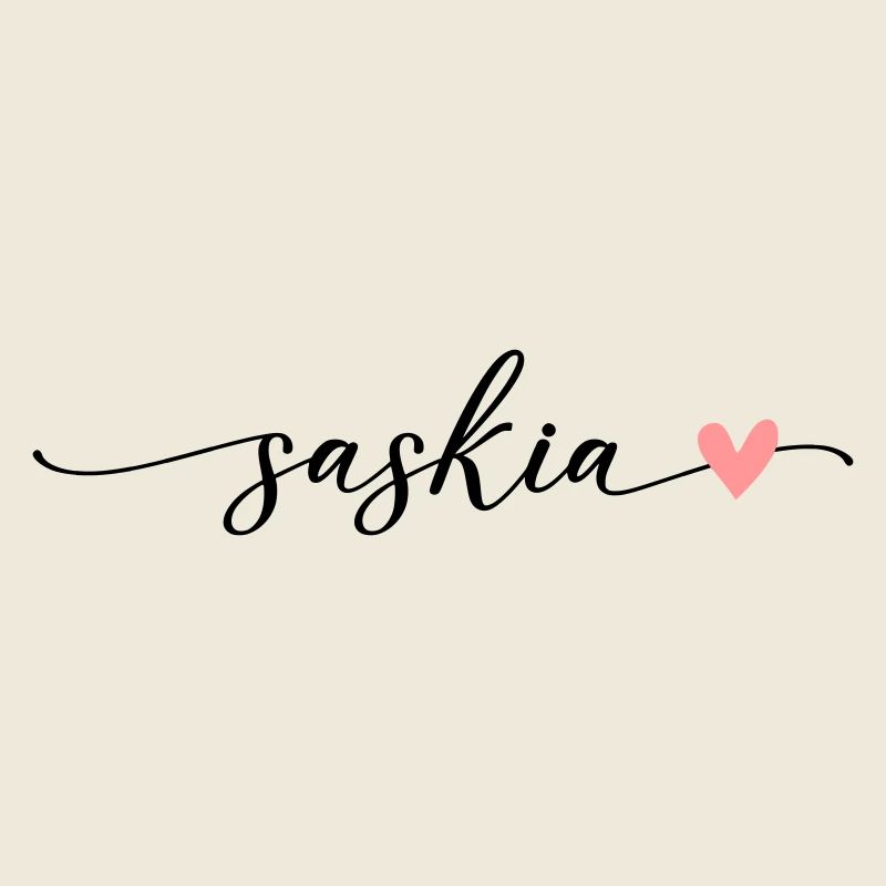 Saskia Name Kalligrafie Schrift