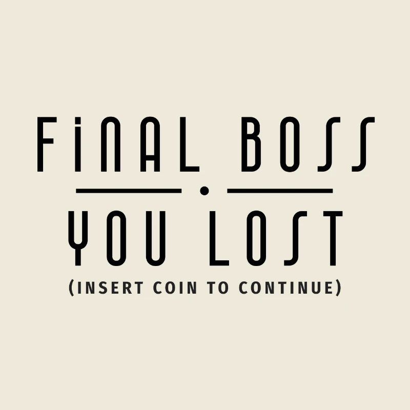 Final Endgegner schwarz Gamer Version