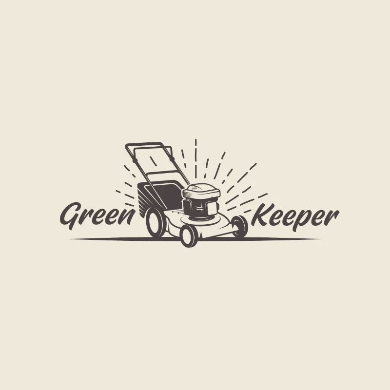 Greenkeeper Lawn Mower Gardener Garden Gift Idea