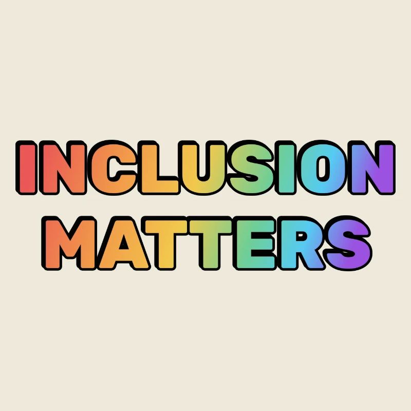 L’inclusion compte Fierté LGBT arc-en-ciel