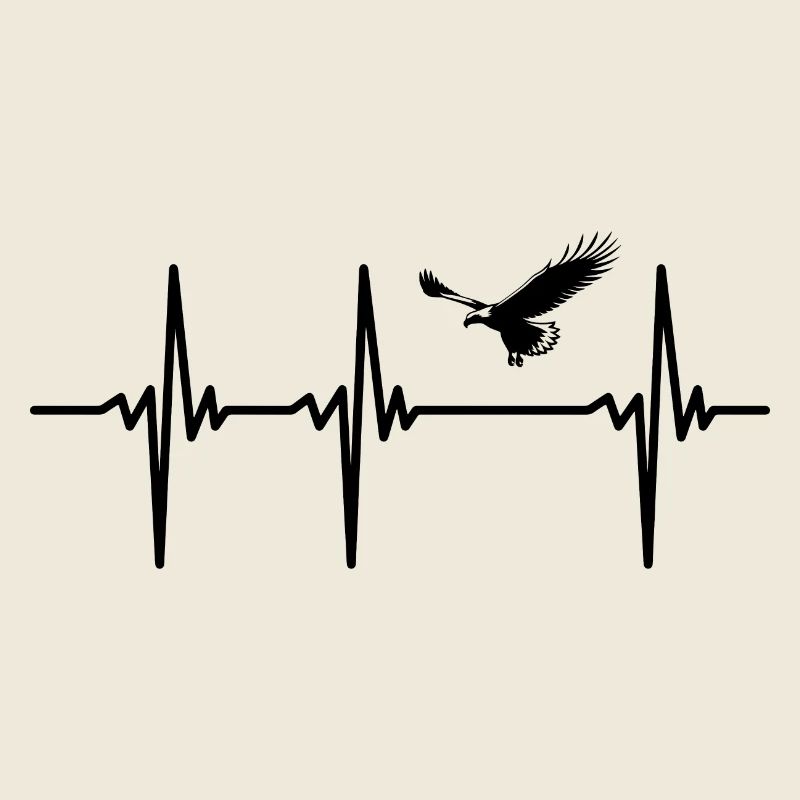 Heartbeat for eagles in gliding flight