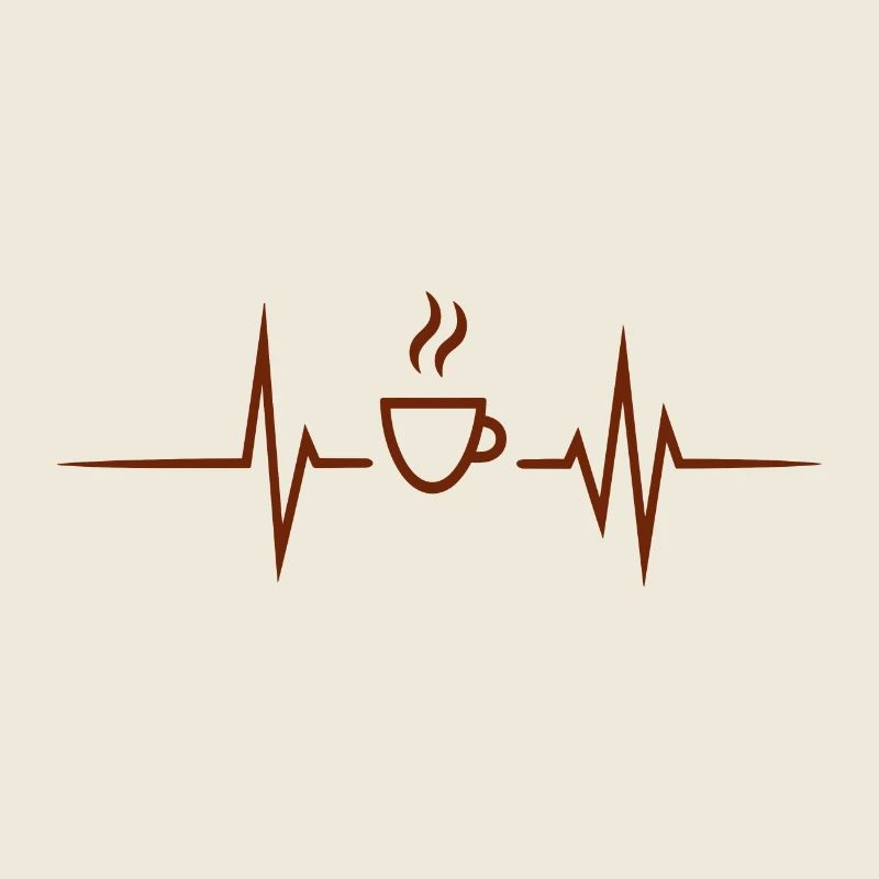 Kaffee - Herzschlag Herzfrequenz