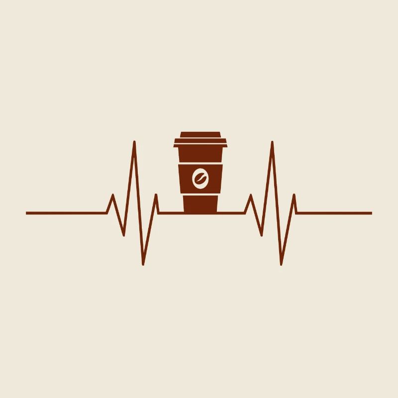 Kaffee - Herzschlag Herzfrequenz
