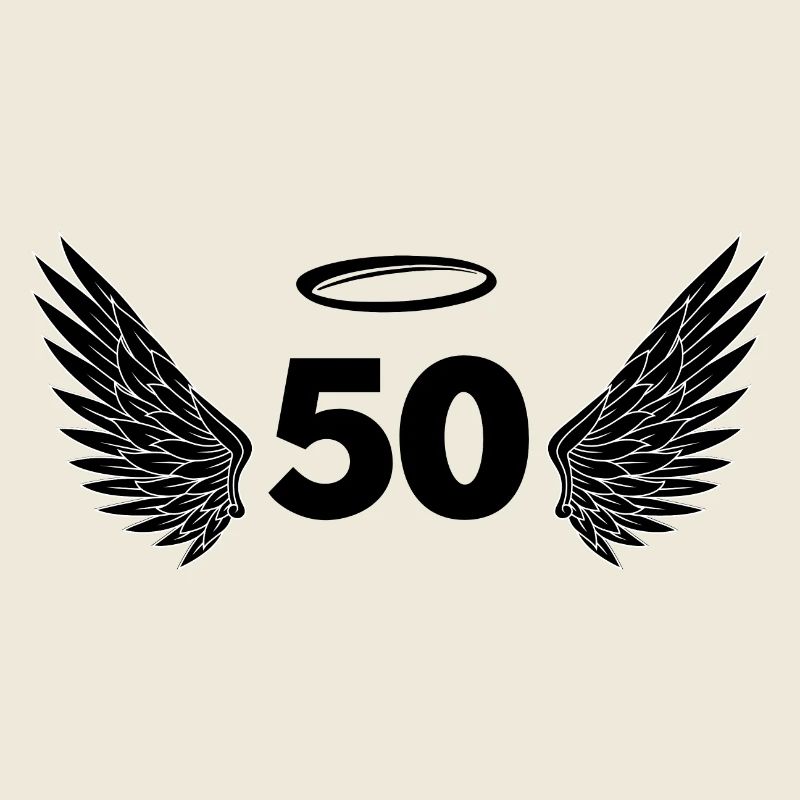 Numéro 50 ange - 50e anniversaire ailes