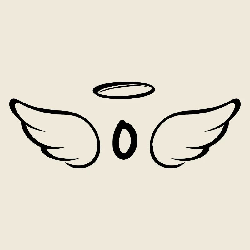 Lettre o ailes d’ange