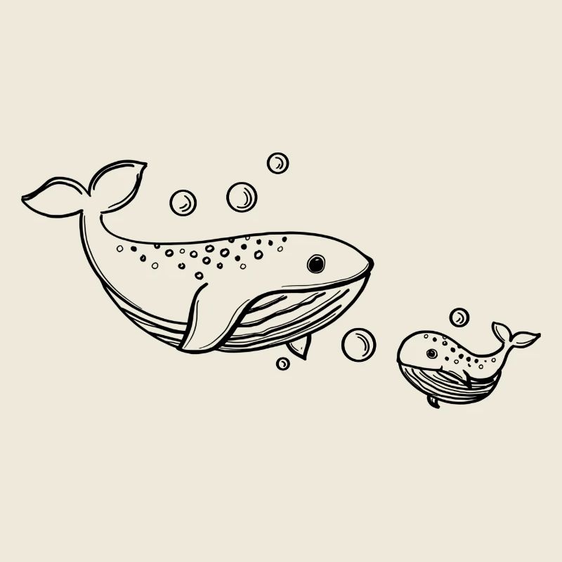 Blubb, blubb kleiner Wal