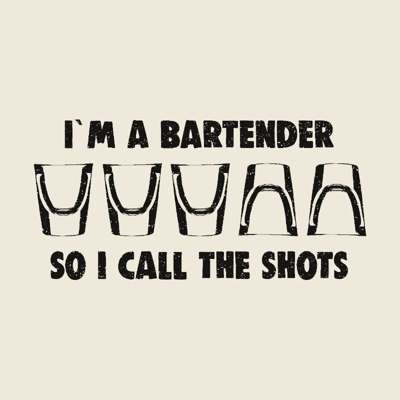 Bartender Barkeeper lockerer Spruch