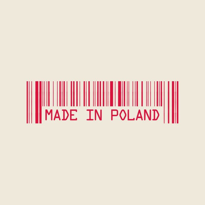 Made in Poland - Polska - Polen - Barcode - Strich