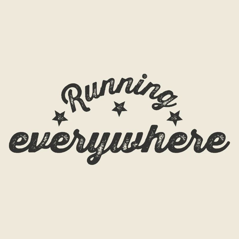 Running Everywhere Schriftzug