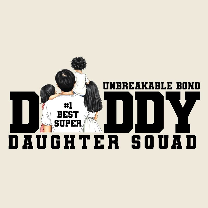 Daddy Tochter Squad 3er-Design