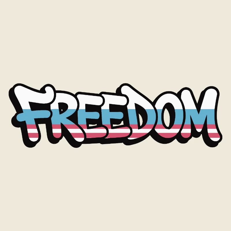 Freedom Typografie Statement Design