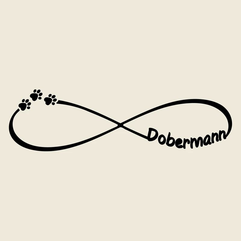 Dobermann Infinity Unendlichkeit Hunderassen Pfote